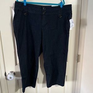 NWT Dressy Denim Capris